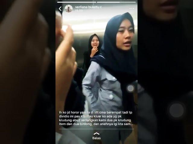 Penampakan cewe berkerudung abu" di lift kampus 4 UAD! Keliatan jelas banget!!