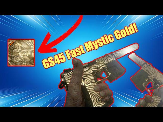 How to get mystic gold on the GS45 FAST!!! || Bo6 zombies Tips and Tricks