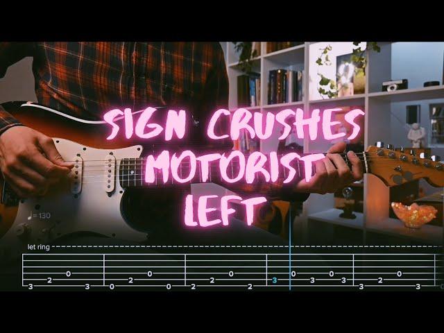 Left sign crushes motorist Сover by @Egor5287  / Guitar Tab / Lesson / Tutorial