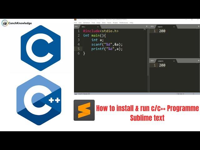 How to install & run C/C++ Programme  Sublime text