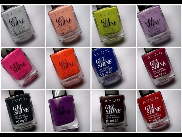 AVON Gel Shine Collection Swatch ( 12 vernis) Sparkling Nails By Sarah