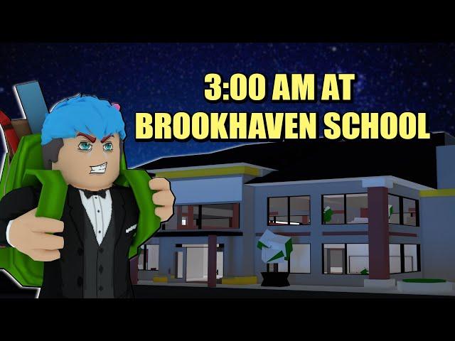 Brookhaven | ROBLOX | Visiting Brookhaven School at 3:00AM