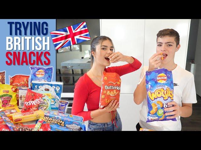 Trying British Snacks | Grace's Room