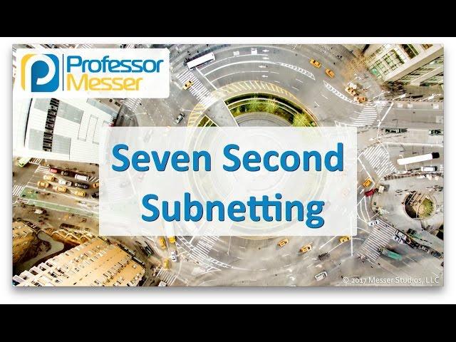 Professor Messer - Seven Second Subnetting