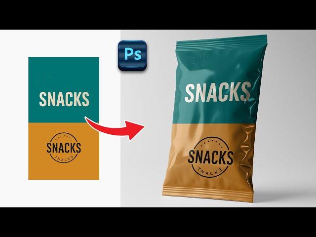 Make Mockups in Adobe Photoshop   Chips package mockup design tutorial