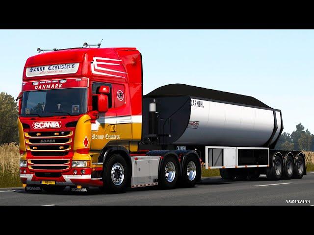 ETS2 Mods 1.51 Scania V8 ''Ronny Ceusters'' Open Pipe Sound