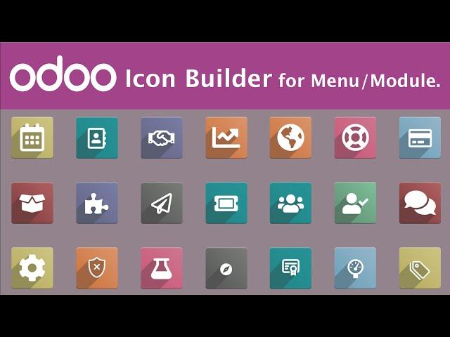 Odoo Icon Builder | How to add icon for menu and module in Odoo | Free Icon Builder