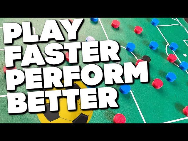 How to play FASTER in soccer / football (EASY TIPS)