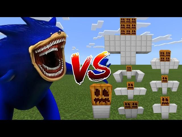 All Iron Golems vs All Sonic Mobs Compilation 16