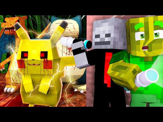 24 STUNDEN bei PIKACHU.EXE ÜBERNACHTEN?! - Minecraft MONSTER VILLA