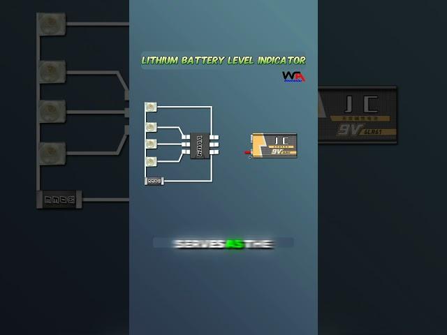 Lithium Battery Level Indicator Circuit DIY Electronics Project #batterylevelindicator