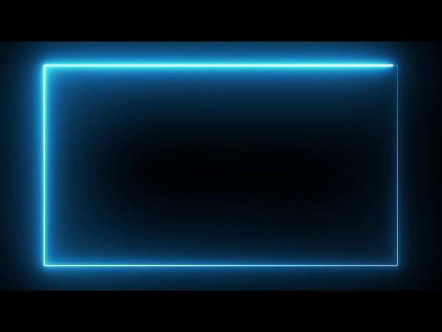 Motion Made - Free Neon lights rectangle frame animated loop background