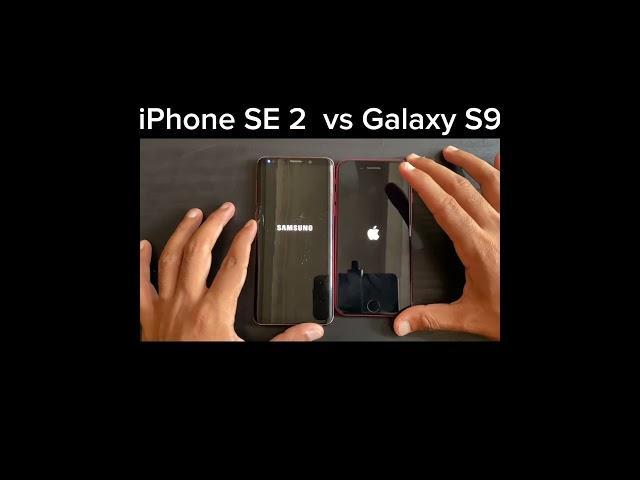 iPhone SE 2022 vs Galaxy S9 BOOTUP TEST