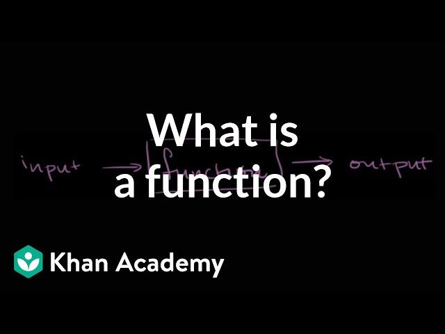 What is a function? | Functions and their graphs | Algebra II | Khan Academy