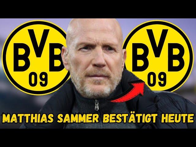 BvB: Eilmeldung! Skandal beim BvB! Das hat Matthias Sammer heute bestätigt! BvB-Neuigkeiten! #bvb