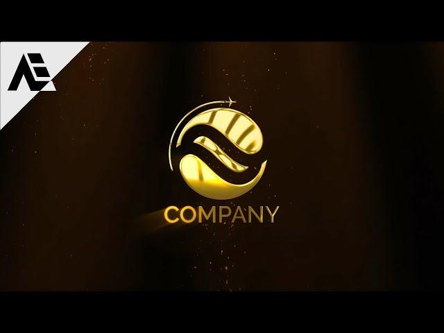 After Effects Tutorial: Cinematic Golden Logo Animation (No-Plugin)