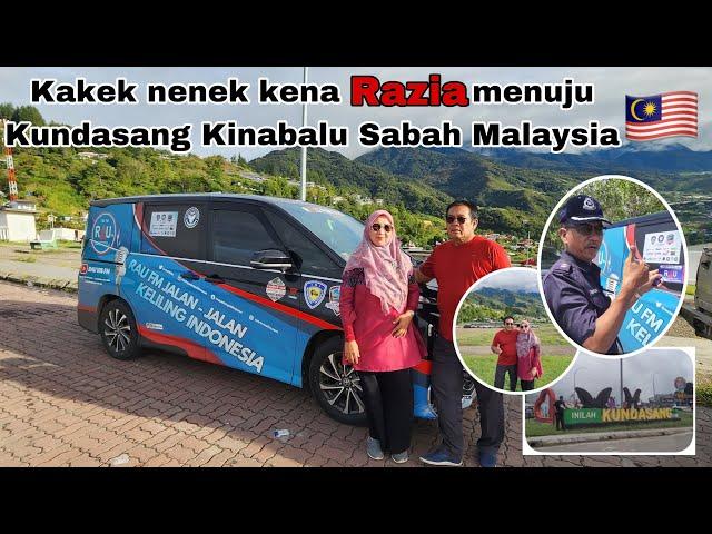 Kakek nenek kena Razia menuju Kundasang Kinabalu Sabah Malaysia | Campervan Indonesia