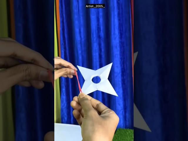 Ninja Hattori ka ninja star ⭐, how to make paper ninja star . #shorts #ninjastar #viral #craft #diy