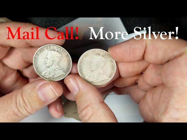 Mail Call!!  We receive our GAW from North Central Coins and pick up old Silver coins at Spot!