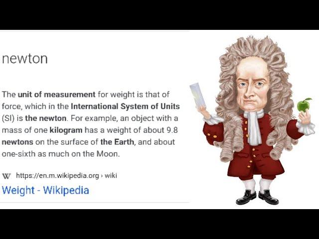 Why weight is measured in kg ??even though the actual unit is Newton!!