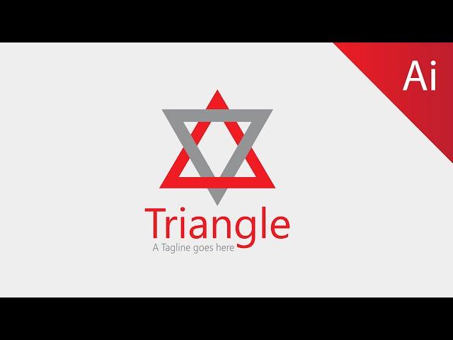 Illustrator Logo Design Tutorial || Logo Design Illustrator || Triangle Logo design || Al Hamd Zone