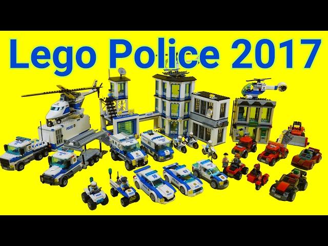 Lego Police car Toys 2017 : 60135 - 60143 (All) Time Lapse Stopmotion Build