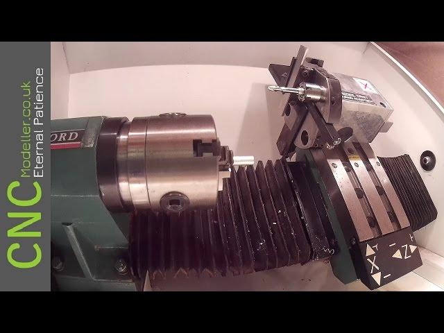 New Design 3D Printed Braiding Machine #8 Cutting Threading the Hollow Bolts with a CNC Lathe
