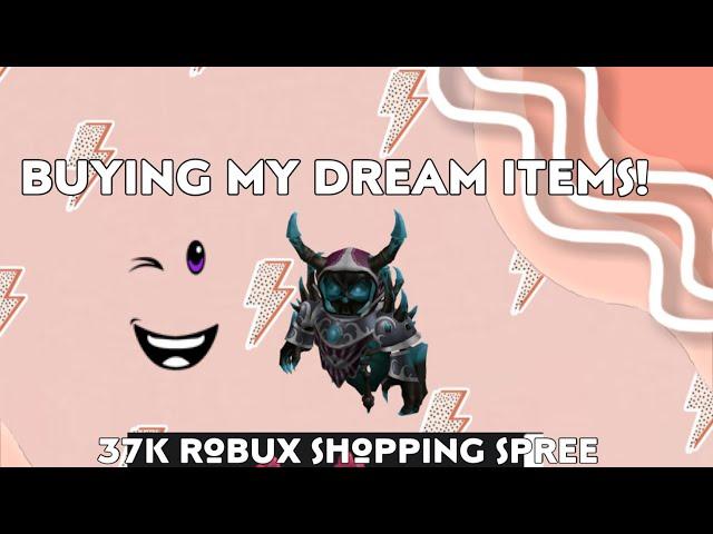 BUYING MY DREAM ITEMS!! 🫣 || 37K robux shopping spree! 