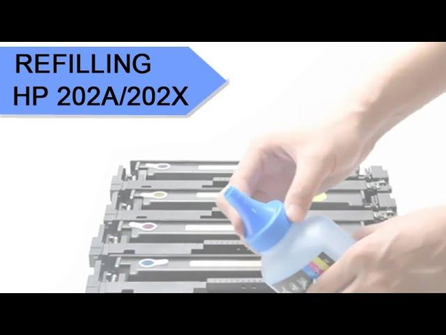 How to Refill HP 202A, 202X Cartridges for M254, M254dw, M281, M281cdw, M281fdw Printers