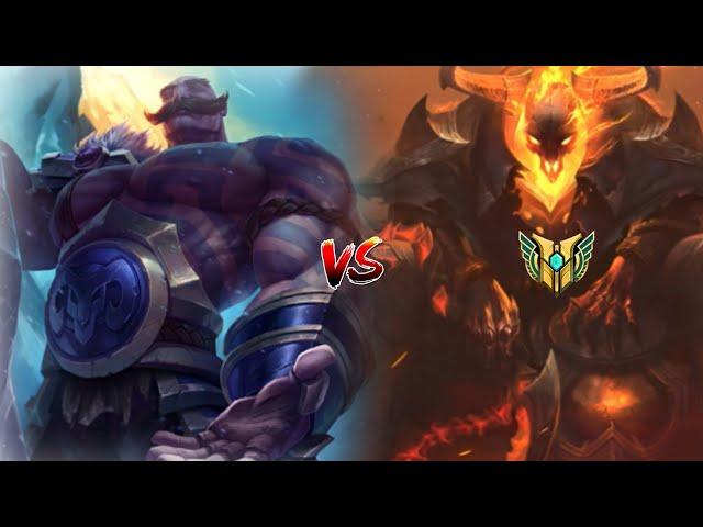 Braum onetrick vs. Top 100 Thresh onetrick in Asia server - Wild Rift Season 8