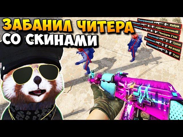 ТУПОЙ ЧИТЕР С ДОРОГИМИ СКИНАМИ СПАЛИЛСЯ В ПАТРУЛЬ CS:GO 5