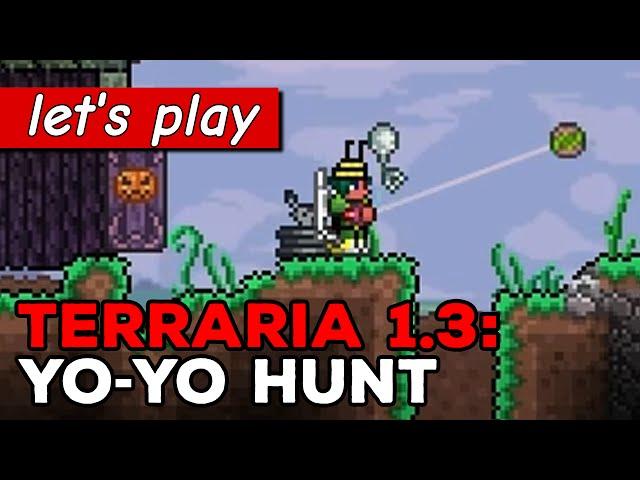 Terraria yo-yos, marble biome & achievements galore! | Terraria 1.3 gameplay part 2