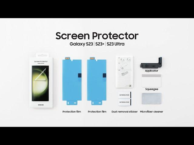 Galaxy S23 Series: How to apply Screen Protector | Samsung