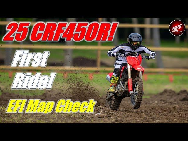 2025 Honda CRF450R First Ride Engine Map Check: Dialing it back to CRF350!