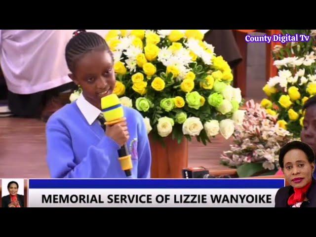 YOUNG GIRL SPEECH FROM LIZZIE WANYOIKE PREPARATORY THAT MOVED THE CROWD DURING MEMORIAL SERVICE