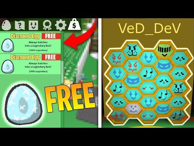 HOW TO GET FREE DIAMOND EGG IN BEE SWARM SIMULATOR! (Roblox)