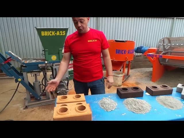 Lego-brick. Preparation of the mixture.