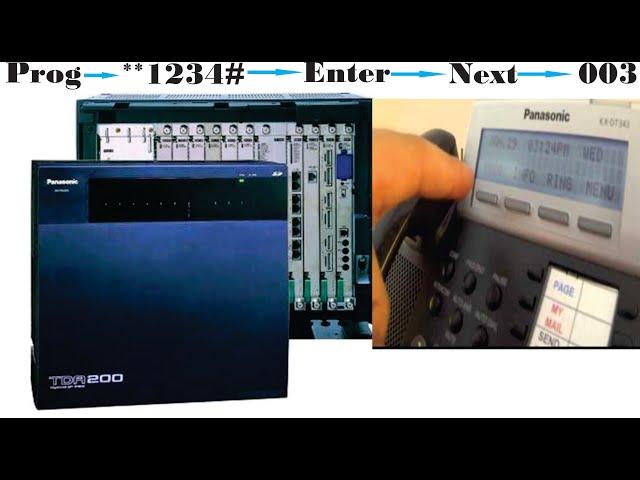 Panasonic TD200/600 Extension Number Programing