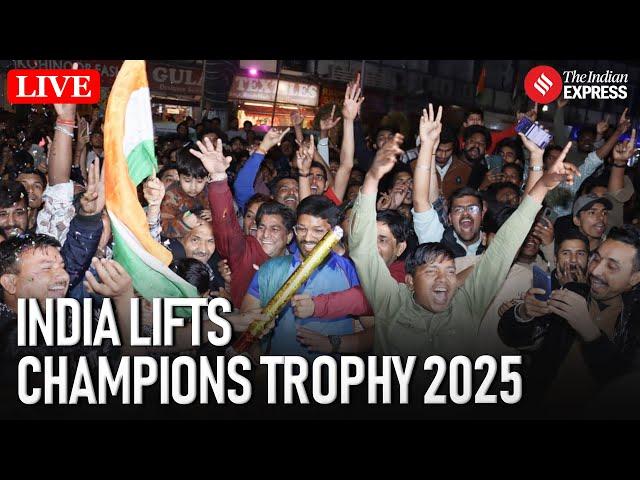 Champions Trophy LIVE I India Lifts Champions Trophy 2025! Celebrations After Victory Over NZ