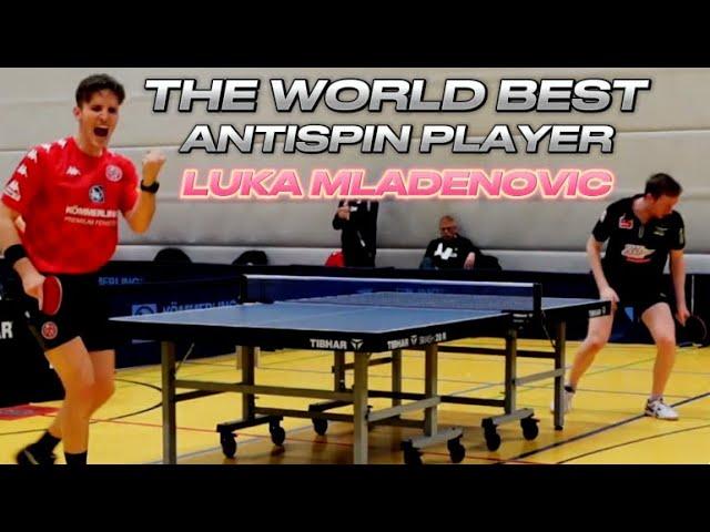 The Best ANTISPIN PLAYER of THE WORLD in ACTION | Luka Mladenovic  : Robin Devos