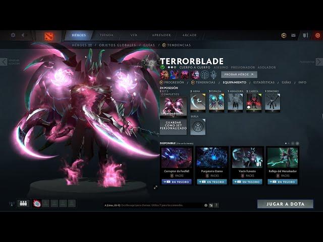 Terrorblade Arcana Blossom Red Prismatic Gem - Frishx