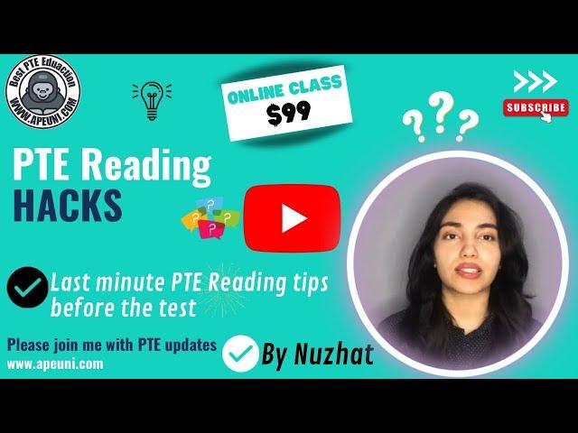 Reading Hacks by APEUni Online Tutor- What you need to know