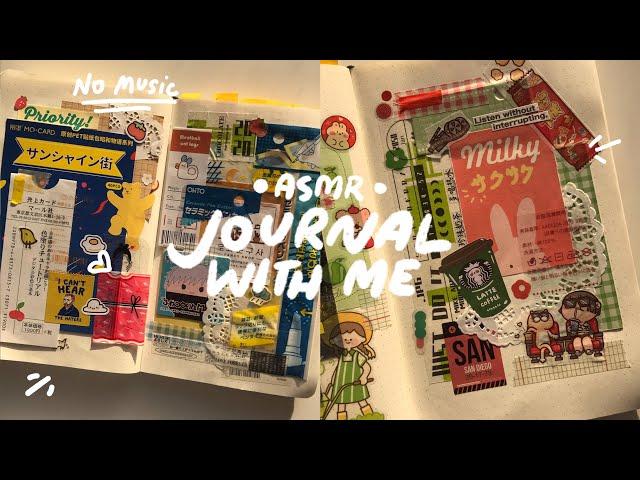 journal with me ️ ASMR scrapbook, collage (no music) 30 minutes