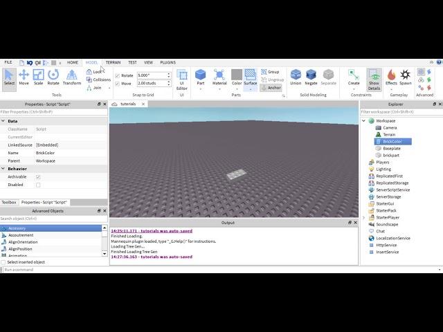 Roblox Studio - Brick Coloring Tutorial