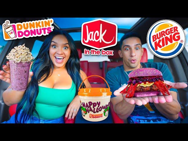 TRYING NEW HALLOWEEN ITEMS FROM FAST FOOD RESTAURANTS!