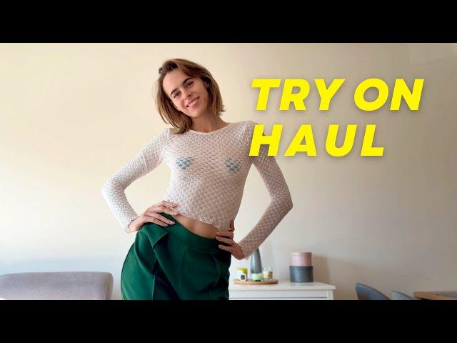 SEE THROUGH MESHY SWEATER TRY ON HAUL