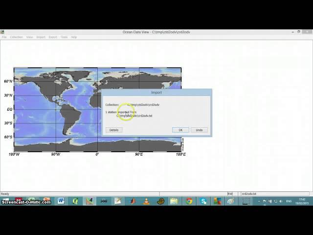 ctd2odv 6 display data using ODV