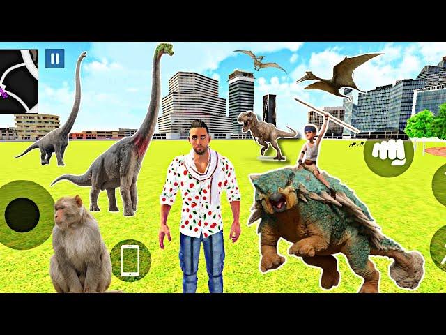 "Dinosaur Adventure in the Zoo - Indian Theft Auto Simulator Gameplay"