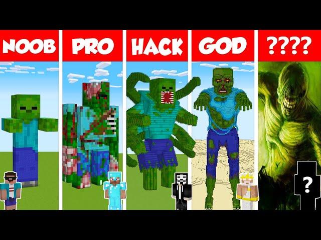 Minecraft REAL LIFE ZOMBIE HOUSE BUILD CHALLENGE - NOOB vs PRO vs HACKER vs GOD / Animation