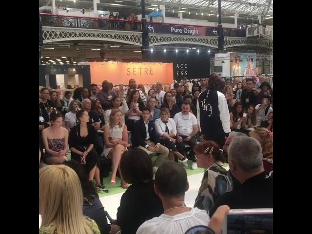 Shorts on catwalk at London pure show